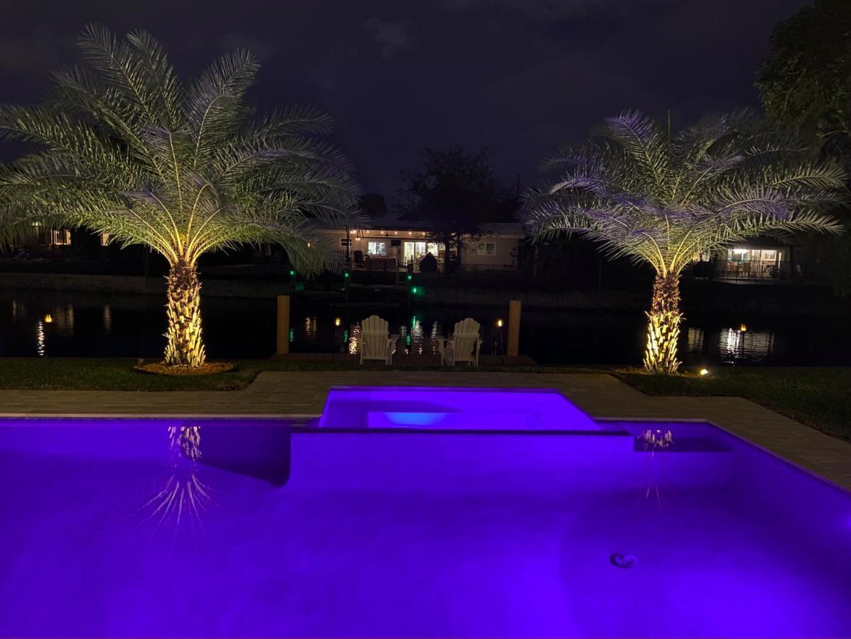 New! Waterfront Heated Pool & Jacuzzi 2 Mi To Beach - Fishing Pier Relaxing Spa & Hammock Форт Лодърдейл Екстериор снимка